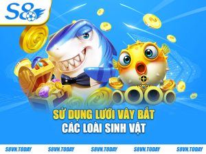 Sử dụng lưới vây bắt các loài sinh vật