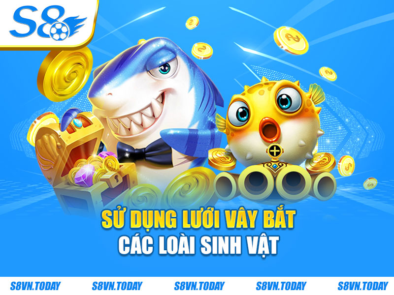 Sử dụng lưới vây bắt các loài sinh vật